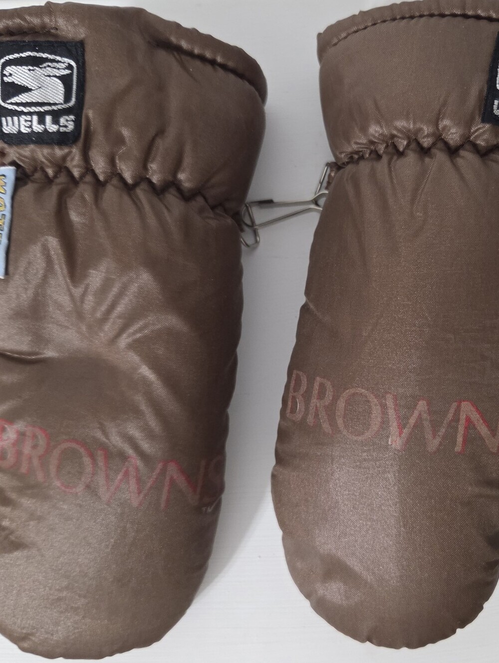 Vintage Cleveland Browns Wells Lamont Puffer Mittens Childs Gloves Waterproof